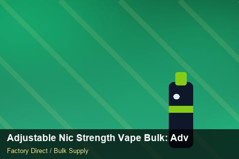 Adjustable Nic Strength Vape Bulk — Adjustable Nic Strength Vape Bulk: Advanced Sourcing — Child-Resistant Caps photo 1