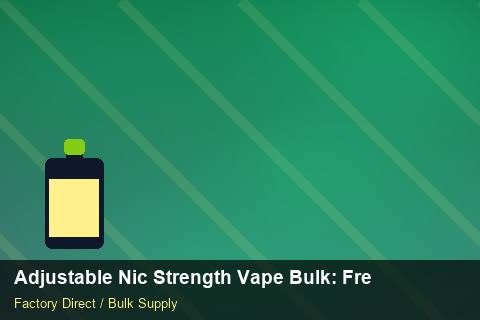 Adjustable Nic Strength Vape Bulk — Adjustable Nic Strength Vape Bulk: Freight Insurance — Child-Resistant Caps photo 1