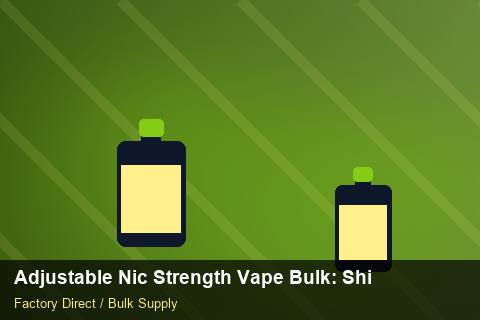 Adjustable Nic Strength Vape Bulk — Adjustable Nic Strength Vape Bulk: Shipping & Logistics — Tamper Seals photo 2