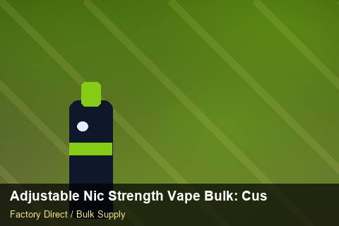 Adjustable Nic Strength Vape Bulk — Adjustable Nic Strength Vape Bulk: Customs Documentation — Tamper Seals photo 1