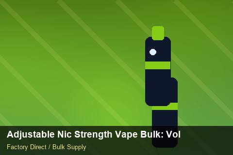 Adjustable Nic Strength Vape Bulk — Adjustable Nic Strength Vape Bulk: Volume Pricing Tiers — Tamper Seals photo 2