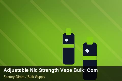 Adjustable Nic Strength Vape Bulk — Adjustable Nic Strength Vape Bulk: Compliance Standards — Tamper Seals photo 1