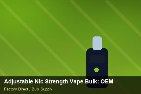Adjustable Nic Strength Vape Bulk — Adjustable Nic Strength Vape Bulk: OEM & ODM Service — Tamper Seals photo 1