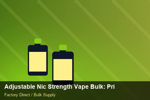 Adjustable Nic Strength Vape Bulk — Adjustable Nic Strength Vape Bulk: Private Label Options — Tamper Seals photo 2