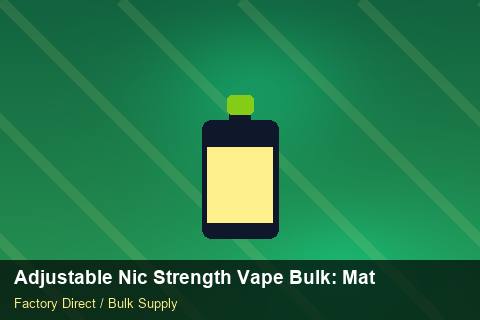 Adjustable Nic Strength Vape Bulk — Adjustable Nic Strength Vape Bulk: Material & Ingredients — Tamper Seals photo 1