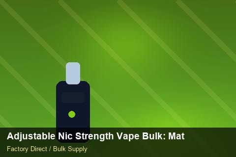 Adjustable Nic Strength Vape Bulk — Adjustable Nic Strength Vape Bulk: Material & Ingredients — Tamper Seals photo 2