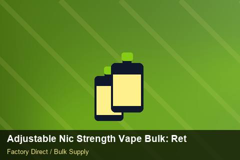 Adjustable Nic Strength Vape Bulk — Adjustable Nic Strength Vape Bulk: Returns & Warranty — Tamper Seals photo 2