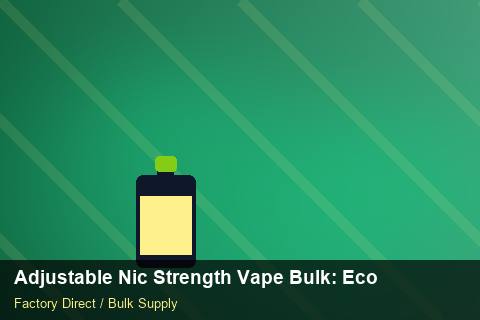 Adjustable Nic Strength Vape Bulk — Adjustable Nic Strength Vape Bulk: Eco-Friendly Materials — Tamper Seals photo 1