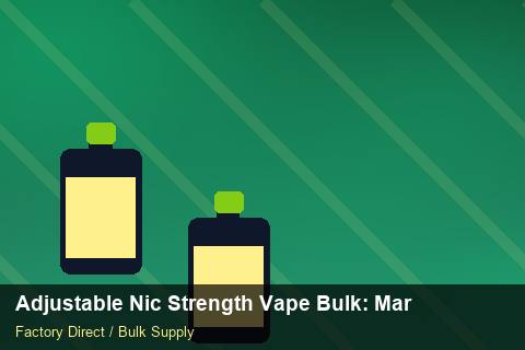 Adjustable Nic Strength Vape Bulk — Adjustable Nic Strength Vape Bulk: Margin Calculator — Tamper Seals photo 1