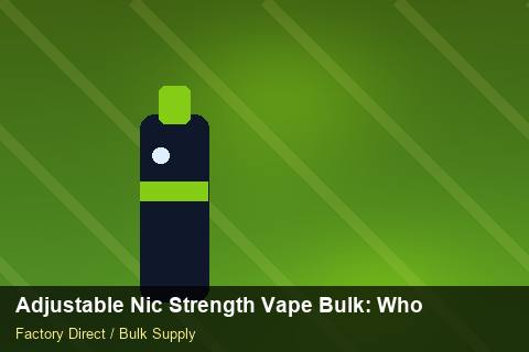 Adjustable Nic Strength Vape Bulk — Adjustable Nic Strength Vape Bulk: Wholesale Price — Recyclable Materials photo 1