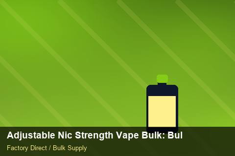 Adjustable Nic Strength Vape Bulk — Adjustable Nic Strength Vape Bulk: Bulk Supplier Guide — Recyclable Materials photo 2