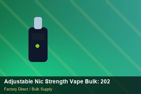 Adjustable Nic Strength Vape Bulk — Adjustable Nic Strength Vape Bulk: 2026 Buyer's Handbook — Recyclable Materials photo 2