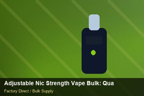 Adjustable Nic Strength Vape Bulk — Adjustable Nic Strength Vape Bulk: Quality Inspection Checklist — Recyclable Materials photo 1