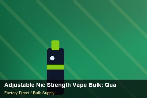 Adjustable Nic Strength Vape Bulk — Adjustable Nic Strength Vape Bulk: Quality Inspection Checklist — Recyclable Materials photo 2