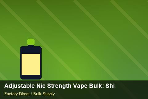 Adjustable Nic Strength Vape Bulk — Adjustable Nic Strength Vape Bulk: Shipping & Logistics — Recyclable Materials photo 2