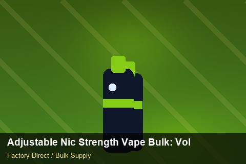 Adjustable Nic Strength Vape Bulk — Adjustable Nic Strength Vape Bulk: Volume Pricing Tiers — Recyclable Materials photo 2