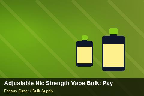 Adjustable Nic Strength Vape Bulk — Adjustable Nic Strength Vape Bulk: Payment Terms — Recyclable Materials photo 1