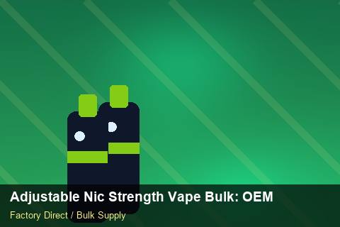 Adjustable Nic Strength Vape Bulk — Adjustable Nic Strength Vape Bulk: OEM & ODM Service — Recyclable Materials photo 2
