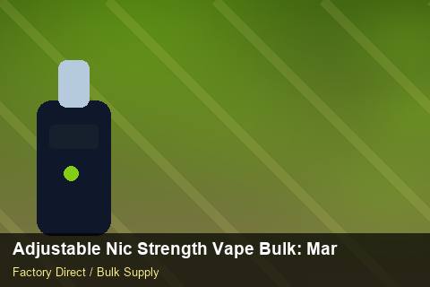 Adjustable Nic Strength Vape Bulk — Adjustable Nic Strength Vape Bulk: Market Trends 2026 — Recyclable Materials photo 2
