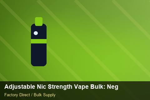 Adjustable Nic Strength Vape Bulk — Adjustable Nic Strength Vape Bulk: Negotiation Tips — Recyclable Materials photo 1