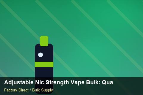 Adjustable Nic Strength Vape Bulk — Adjustable Nic Strength Vape Bulk: Quality Control Process — Recyclable Materials photo 1