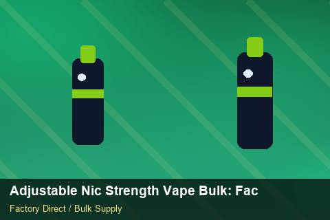 Adjustable Nic Strength Vape Bulk — Adjustable Nic Strength Vape Bulk: Factory Audit Report — Recyclable Materials photo 2
