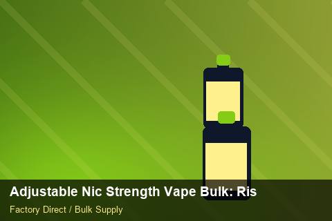 Adjustable Nic Strength Vape Bulk — Adjustable Nic Strength Vape Bulk: Risk Management — Recyclable Materials photo 2