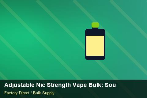 Adjustable Nic Strength Vape Bulk — Adjustable Nic Strength Vape Bulk: Sourcing Workflow — Recyclable Materials photo 2