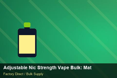 Adjustable Nic Strength Vape Bulk — Adjustable Nic Strength Vape Bulk: Material & Ingredients — Recyclable Materials photo 1