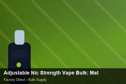 Adjustable Nic Strength Vape Bulk — Adjustable Nic Strength Vape Bulk: Material & Ingredients — Recyclable Materials photo 2