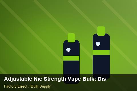 Adjustable Nic Strength Vape Bulk — Adjustable Nic Strength Vape Bulk: Distribution Channels — Recyclable Materials photo 2