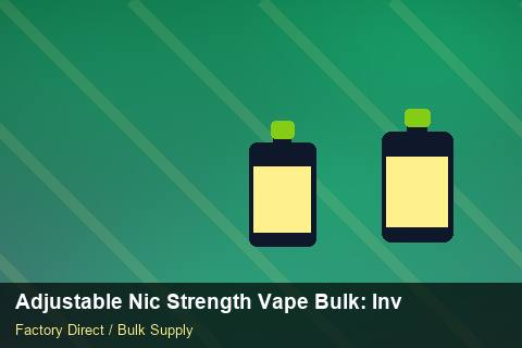 Adjustable Nic Strength Vape Bulk — Adjustable Nic Strength Vape Bulk: Inventory Management — Recyclable Materials photo 2