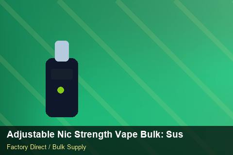 Adjustable Nic Strength Vape Bulk — Adjustable Nic Strength Vape Bulk: Sustainability — Recyclable Materials photo 2