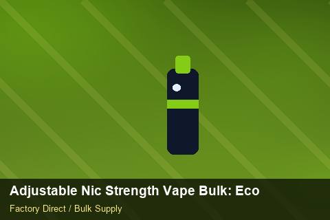 Adjustable Nic Strength Vape Bulk — Adjustable Nic Strength Vape Bulk: Eco-Friendly Materials — Recyclable Materials photo 2