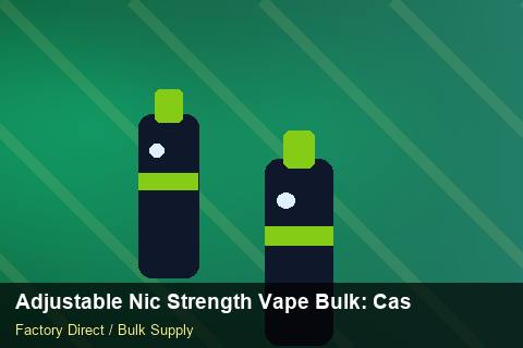 Adjustable Nic Strength Vape Bulk — Adjustable Nic Strength Vape Bulk: Case Studies — Recyclable Materials photo 1
