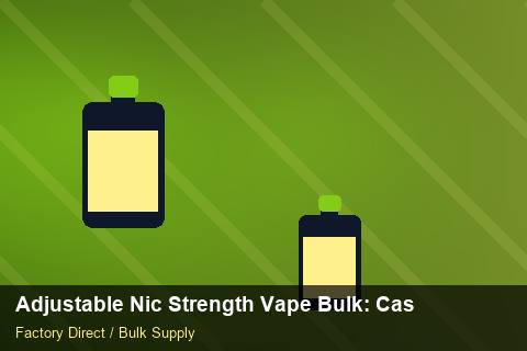 Adjustable Nic Strength Vape Bulk — Adjustable Nic Strength Vape Bulk: Case Studies — Recyclable Materials photo 2
