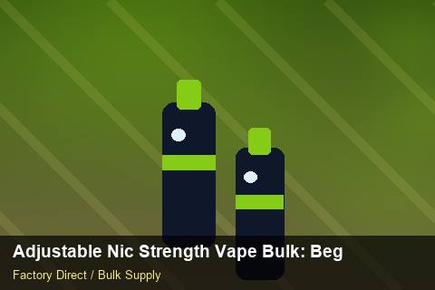 Adjustable Nic Strength Vape Bulk — Adjustable Nic Strength Vape Bulk: Beginner's Guide — Recyclable Materials photo 1