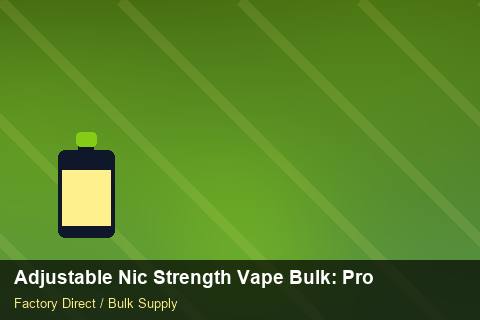 Adjustable Nic Strength Vape Bulk — Adjustable Nic Strength Vape Bulk: Procurement Checklist — Recyclable Materials photo 1
