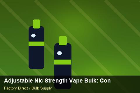 Adjustable Nic Strength Vape Bulk — Adjustable Nic Strength Vape Bulk: Contract Essentials — Recyclable Materials photo 1