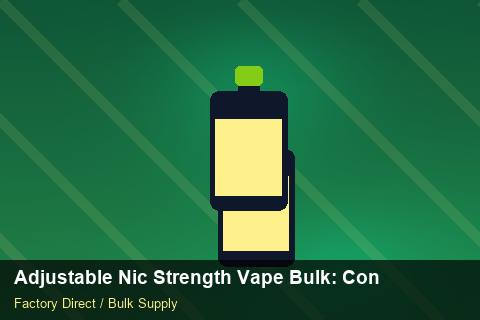 Adjustable Nic Strength Vape Bulk — Adjustable Nic Strength Vape Bulk: Contract Essentials — Recyclable Materials photo 2