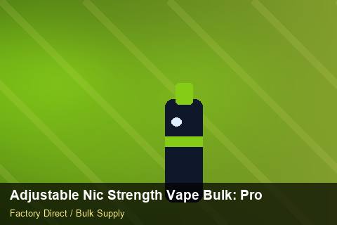 Adjustable Nic Strength Vape Bulk — Adjustable Nic Strength Vape Bulk: Product Launch Playbook — Recyclable Materials photo 2