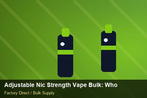Adjustable Nic Strength Vape Bulk — Adjustable Nic Strength Vape Bulk: Wholesale Price — Carbon Footprint photo 1