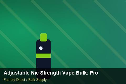 Adjustable Nic Strength Vape Bulk — Adjustable Nic Strength Vape Bulk: Procurement Strategy — Carbon Footprint photo 2