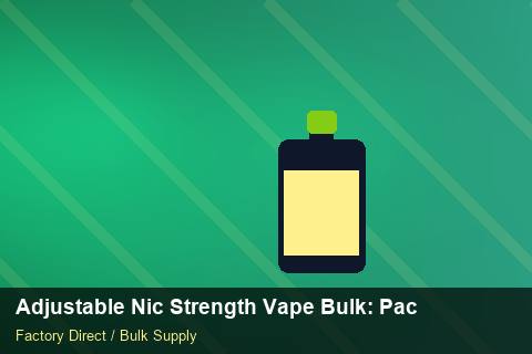 Adjustable Nic Strength Vape Bulk — Adjustable Nic Strength Vape Bulk: Packaging Standards — Carbon Footprint photo 1
