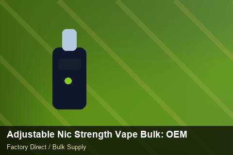 Adjustable Nic Strength Vape Bulk — Adjustable Nic Strength Vape Bulk: OEM & ODM Service — Carbon Footprint photo 1