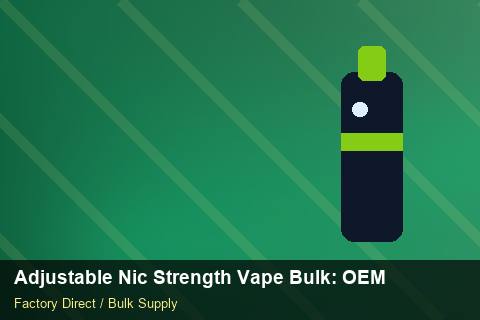 Adjustable Nic Strength Vape Bulk — Adjustable Nic Strength Vape Bulk: OEM & ODM Service — Carbon Footprint photo 2