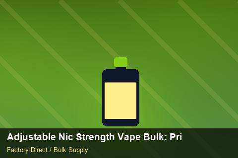 Adjustable Nic Strength Vape Bulk — Adjustable Nic Strength Vape Bulk: Private Label Options — Carbon Footprint photo 2
