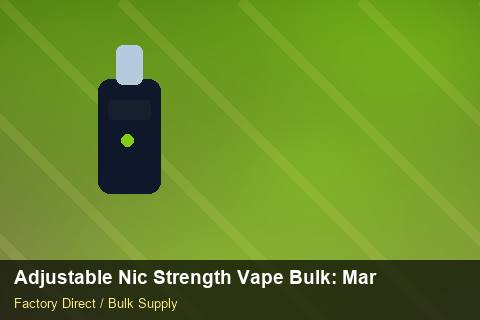 Adjustable Nic Strength Vape Bulk — Adjustable Nic Strength Vape Bulk: Market Trends 2026 — Carbon Footprint photo 2