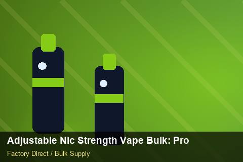 Adjustable Nic Strength Vape Bulk — Adjustable Nic Strength Vape Bulk: Production Capacity — Carbon Footprint photo 2