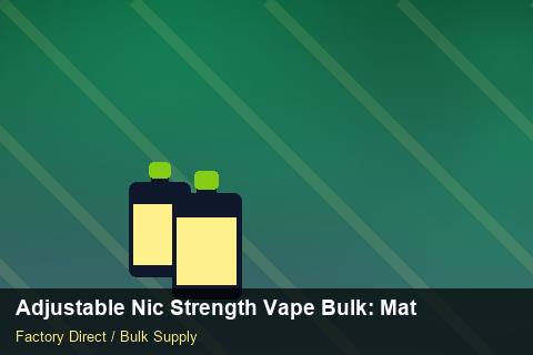 Adjustable Nic Strength Vape Bulk — Adjustable Nic Strength Vape Bulk: Material & Ingredients — Carbon Footprint photo 1